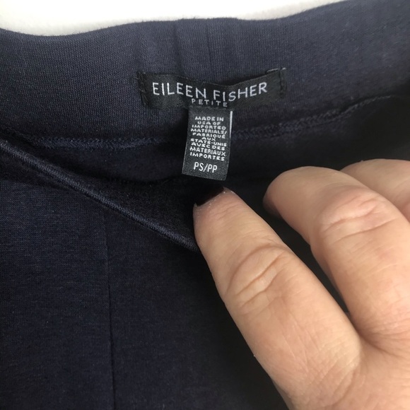 Eileen Fisher cotton knit stretch pant size petite small 1785 - Picture 2 of 2